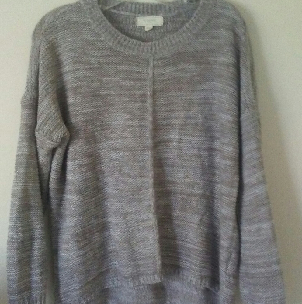 Tan loose fitting wool sweater